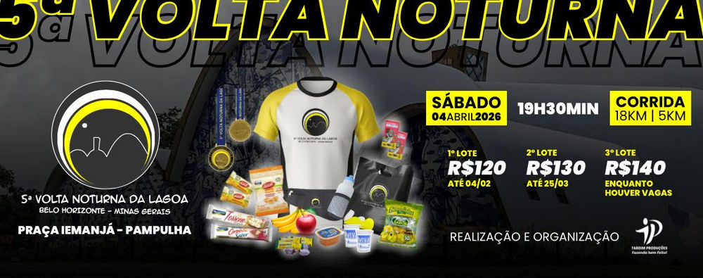 5ª VOLTA NOTURNA DA LAGOA – PAMPULHA 2026