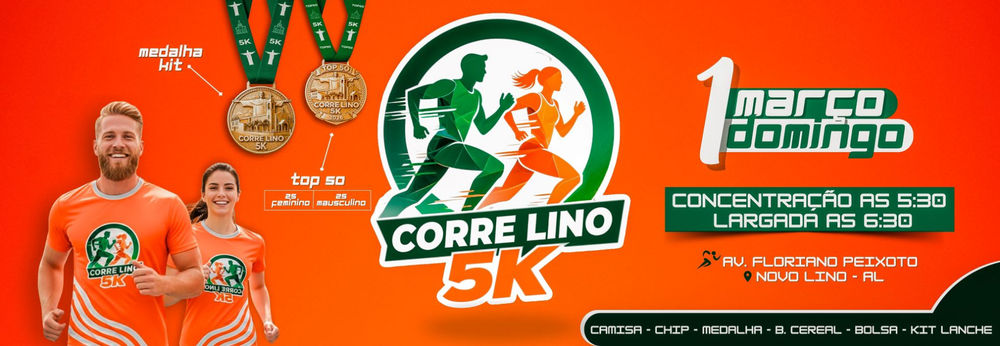 CORRIDA E CAMINHADA CORRE LINO 5K 2026