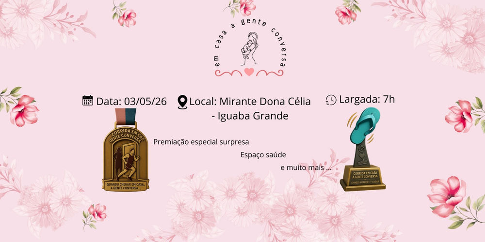 CORRIDA EM CASA A GENTE CONVERSA