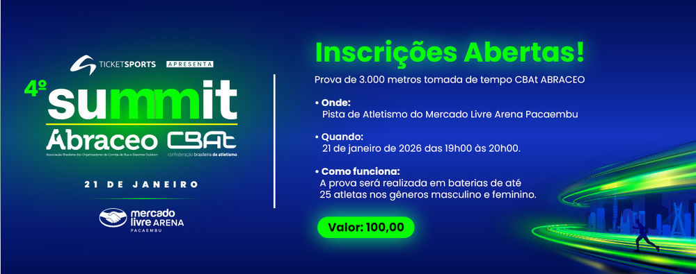 PROVA DE 3.000 METROS TOMADA DE TEMPO CBAT ABRACEO