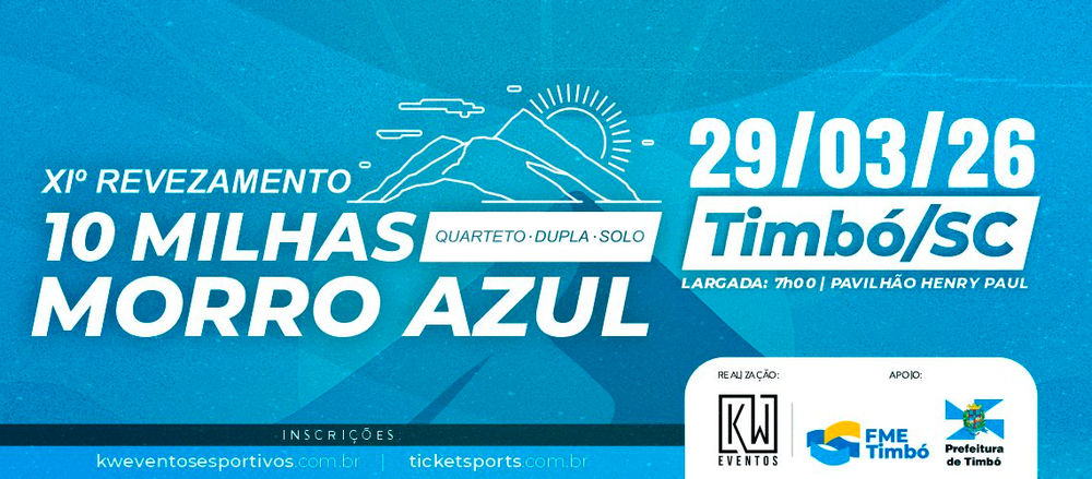 XI REVEZAMENTO 10 MILHAS MORRO AZUL 2026