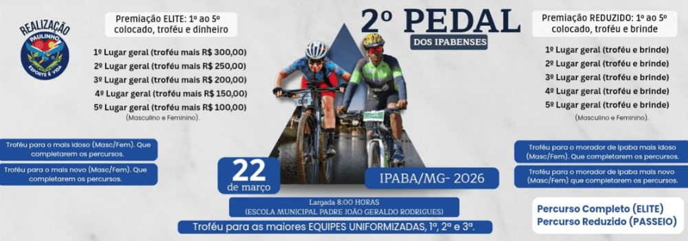 2 Pedal dos Ipabenses - Ipaba MG - 2026