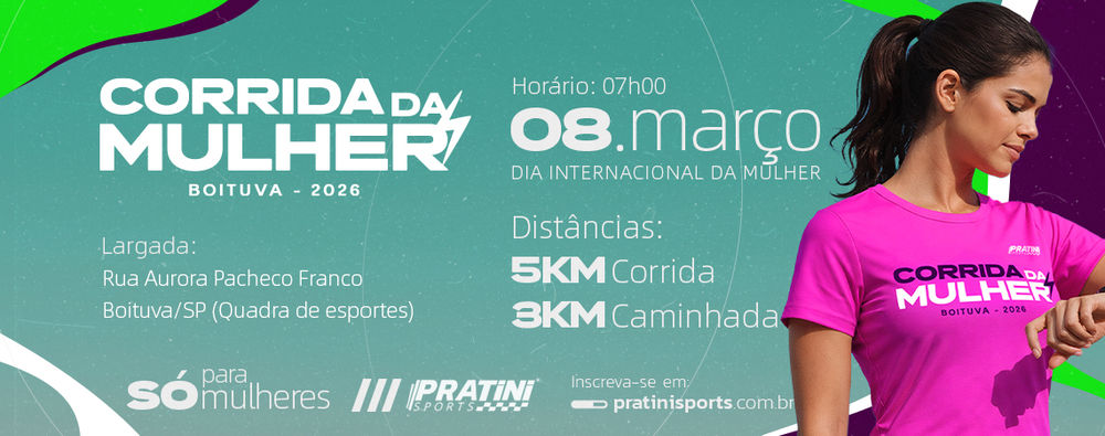 CORRIDA DA MULHER - BOITUVA 2026
