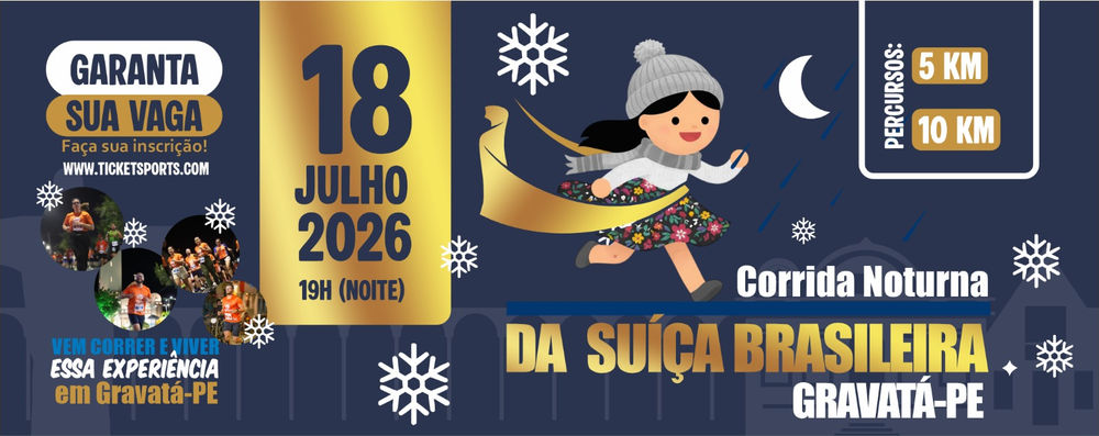 1° Corrida da Suíça Brasileira - Night Gravatá