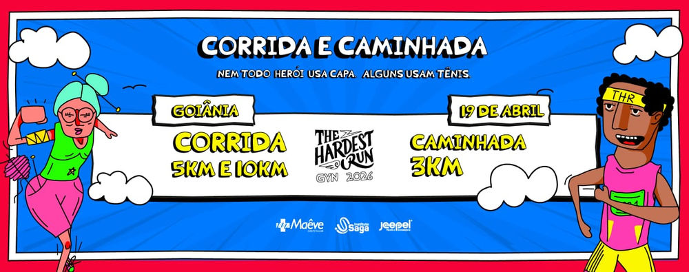 CORRIDA E CAMINHADA THE HARDEST RUN GOIÂNIA