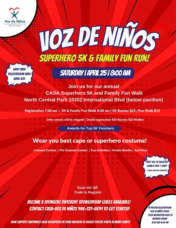 2026 CASA Superhero's 5k Run & Walk