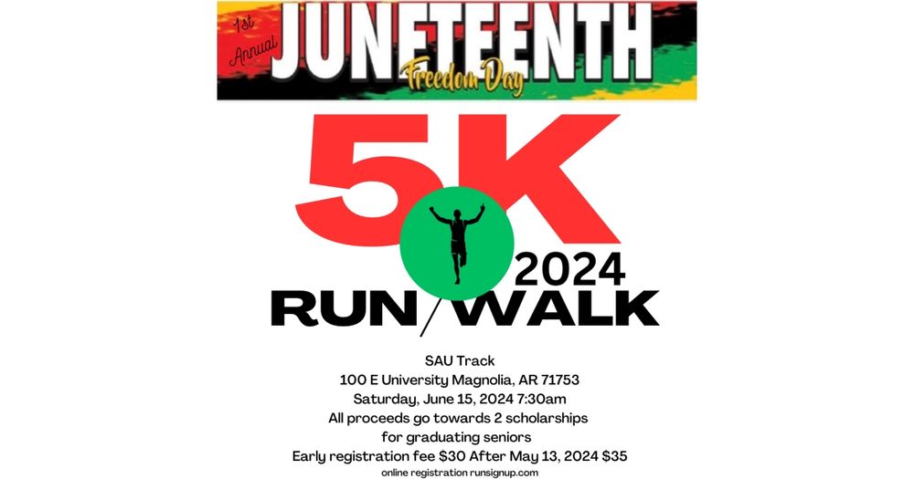 3rd Annual Juneteenth Freedom 5K Run/Walk