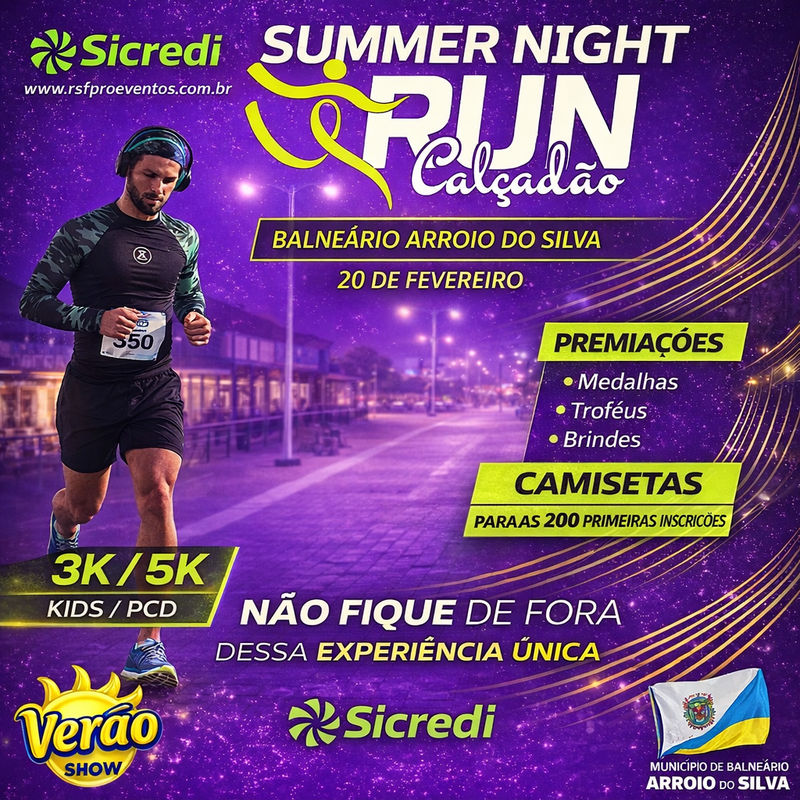SUMMER NIGHT RUN - Balneário Arroio do Silva, Santa Catarina - 2026