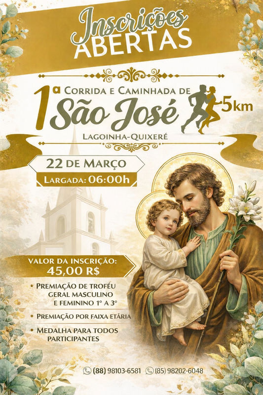 1° Corrida e Caminhada de são José