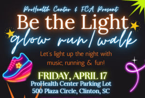 Be the Light 5K Glow Run/Walk and 1 Mile Fun Run for FCA 2026