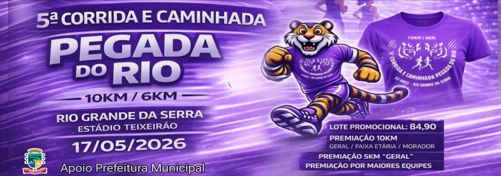 5 CORRIDA E CAMINHADA PEGADA DO RIO