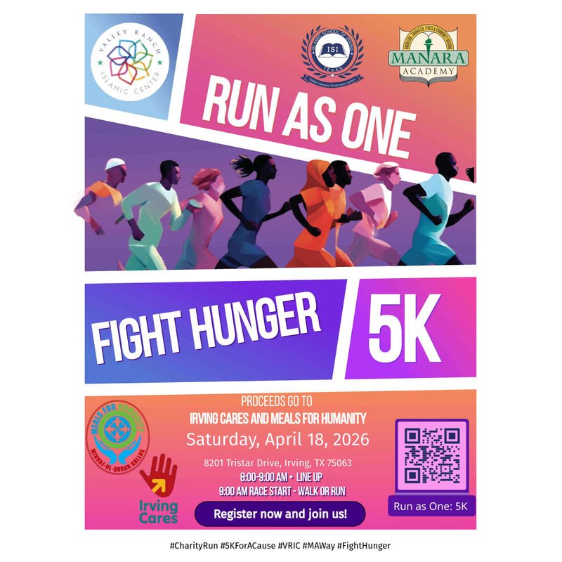 Manara Academy, Valley Ranch Islamic Center, and Islamic School of Irving 5K