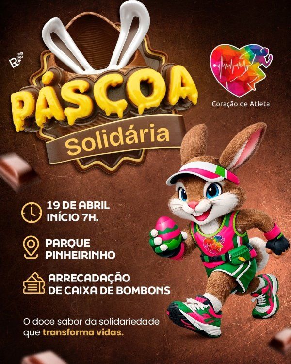 AÇÃO SOLIDÁRIA DE PÁSCOA - CORAÇÃO DE ATLETA
