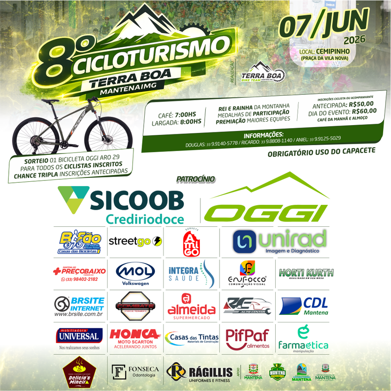 8º Cicloturismo Terra Boa - Mantena - MG