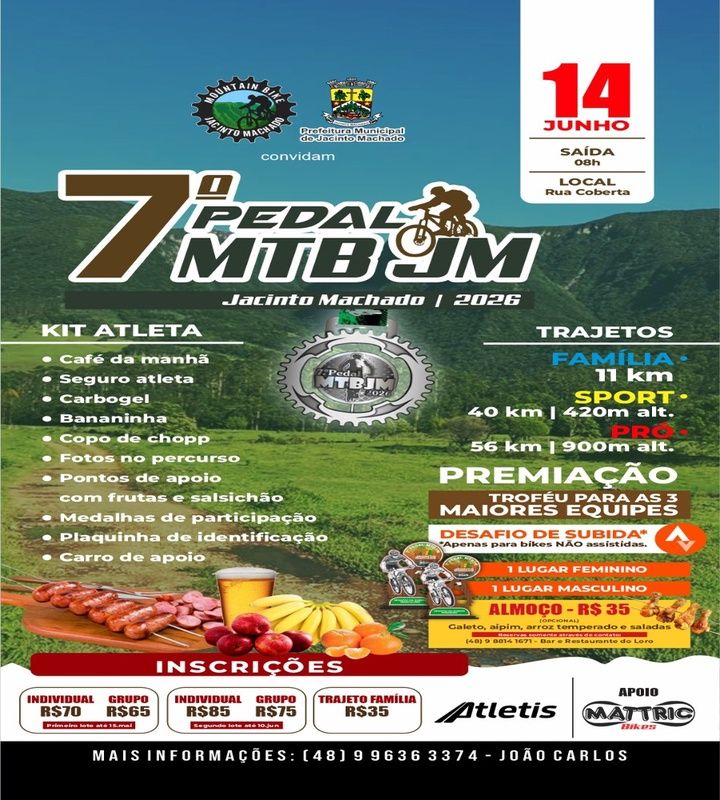 7º Pedal MTBJM 2026