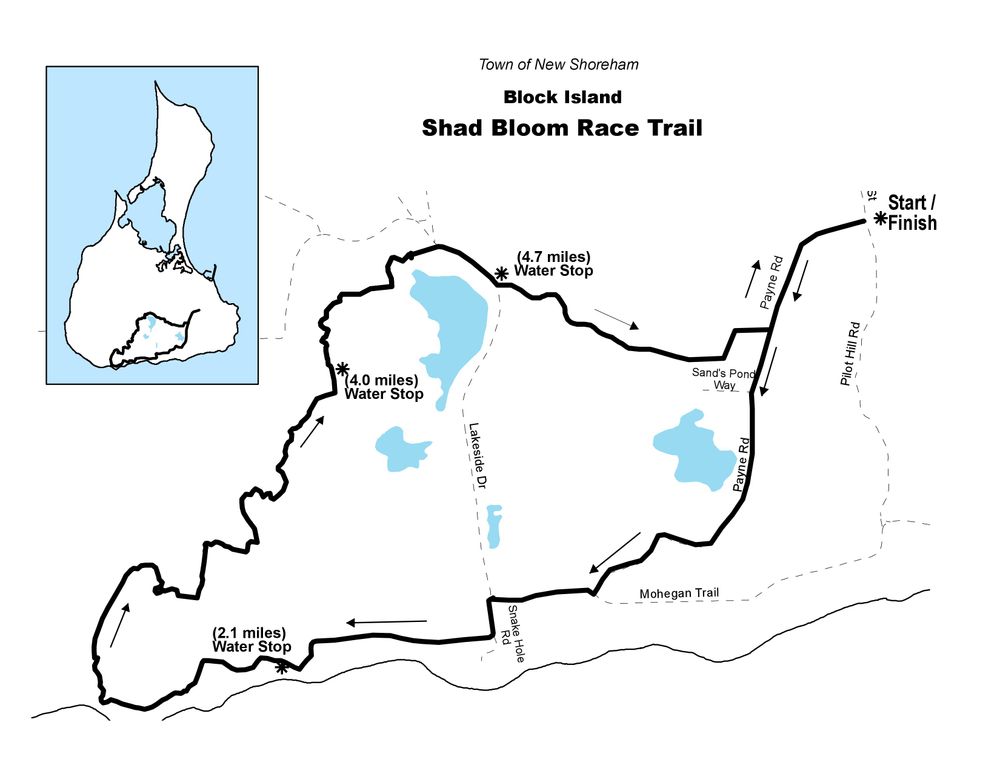 2024 Block Island Shad Bloom 10 K Trail Run