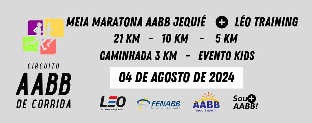 MEIA MARATONA AABB JEQUIÉ + LÉO TRAINING