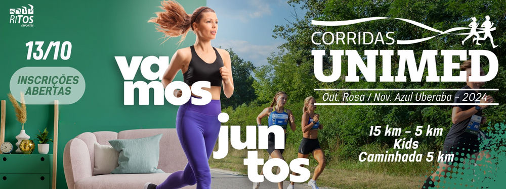 CORRIDAS UNIMED UBERABA 2024 - OUTUBRO ROSA NOVEMBRO AZUL