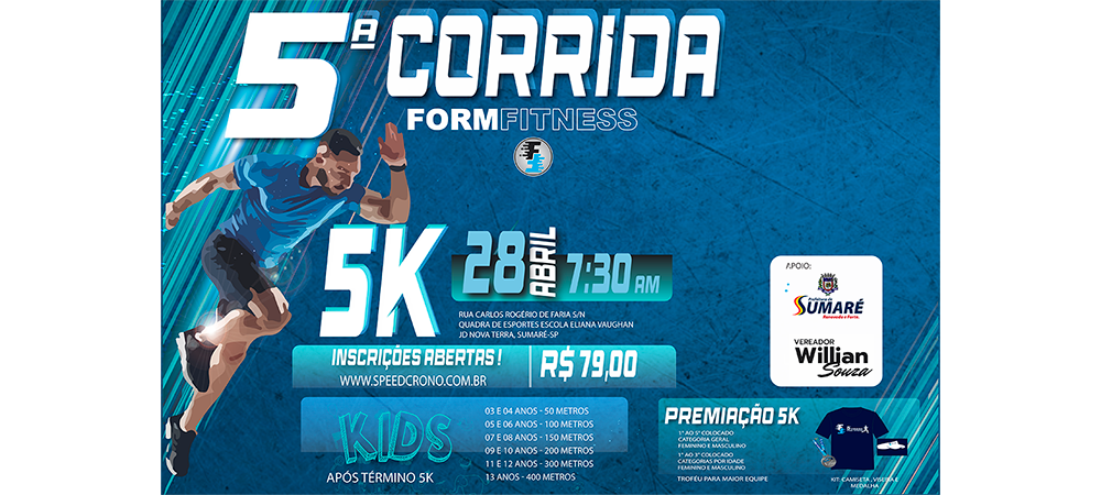 5º CORRIDA FORM FITNESS - 5K