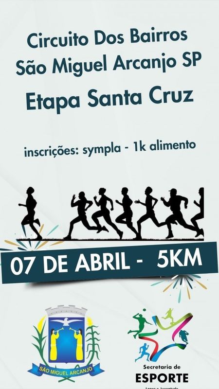 1º ETAPA CIRCUITO DOS BAIRROS - SANTA CRUZ DOS MATOS - SÃO MIGUEL ARCANJO SP