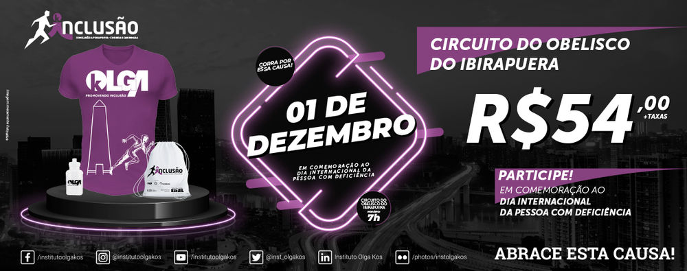 X INCLUSÃO A TODA PROVA CORRIDA E CAMINHADA EM HOMENAGEM AO DIA INTERNACIONAL DA PESSOA COM DEFICIÊNCIA