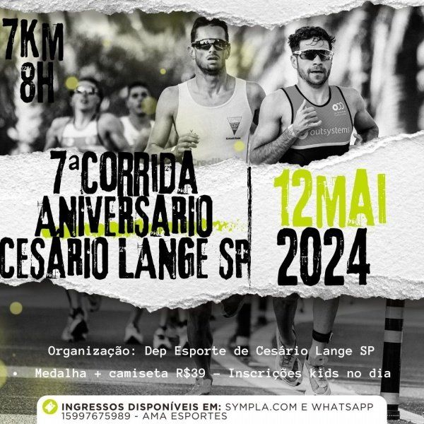 7º CORRIDA ANIVERSÁRIO DE CESÁRIO LANGE SP 2024