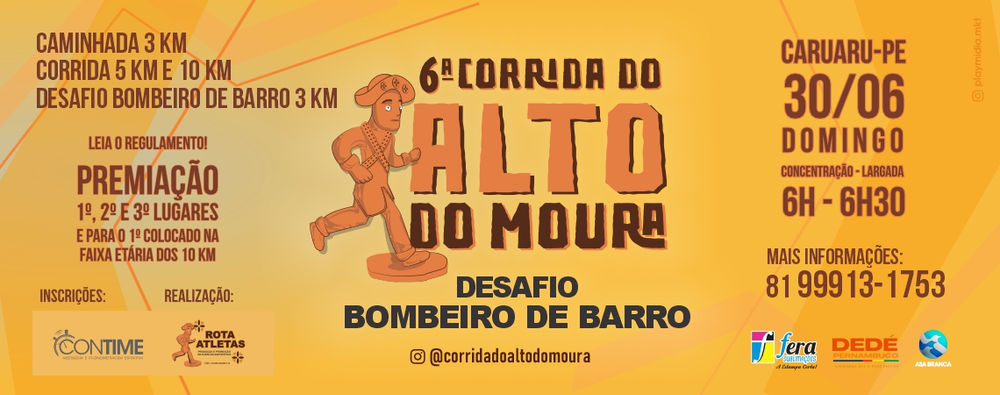 6ª CORRIDA DO ALTO DO MOURA DESAFIO BOMBEIRO DE BARRO