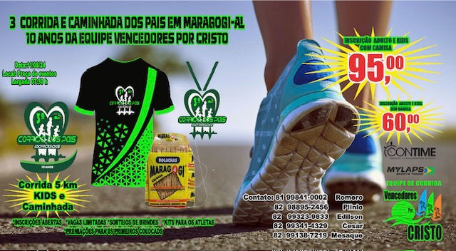 3ª CORRIDA E CAMINHADA DOS PAIS EM MARAGOGI | 10 ANOS DA EQUIPE VENCEDORES POR CRISTO