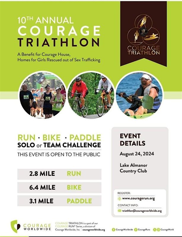Courage Triathlon  10th Annual - Registration Opens