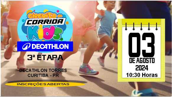 Circuito de Corrida Kids Decathlon - 3ª Etapa