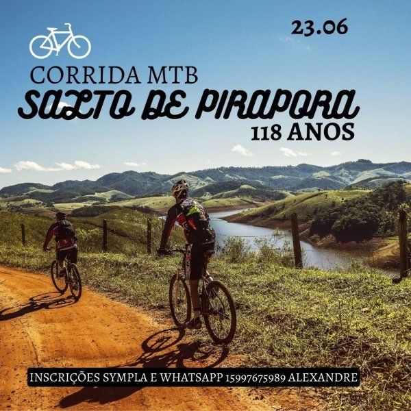CORRIDA MTB SALTO DE PIRAPORA 118 ANOS