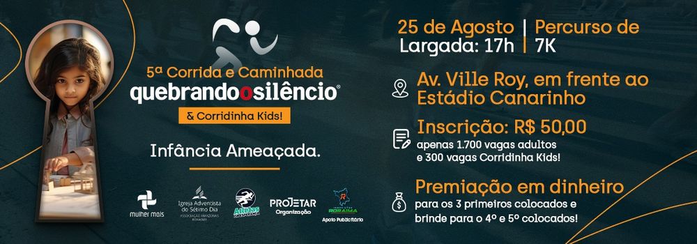 5 CORRIDA E CAMINHADA QUEBRANDO O SILENCIO