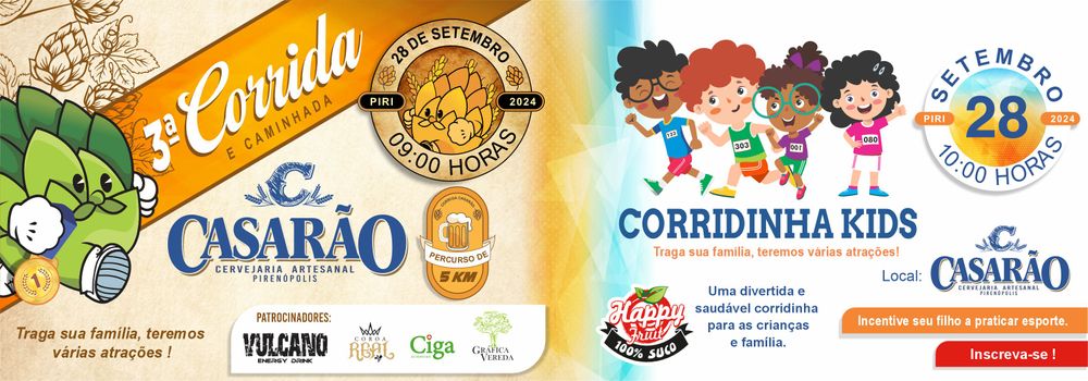 3ª Corrida e Caminhada Cervejaria Casarão