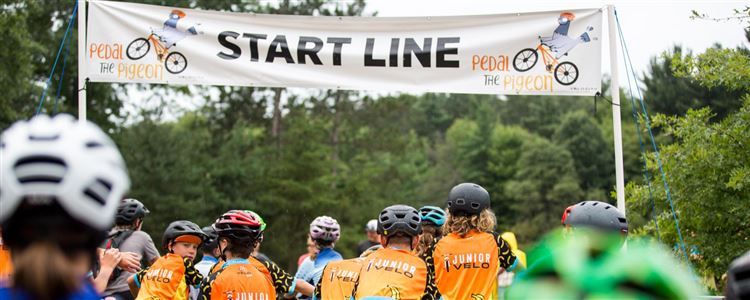 Pedal The Pigeon (a kids-only mountain bike race)