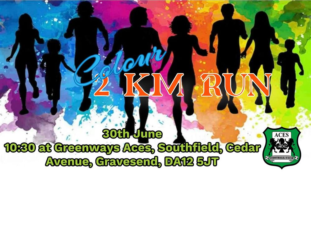 Aces colour 2km run