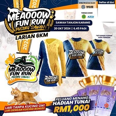 Meaooow Fun Run Pusing Sawah