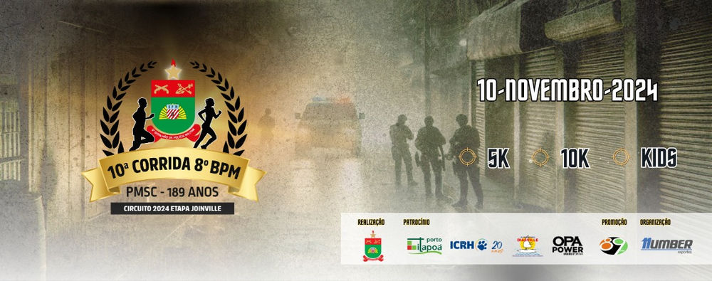 10ª CORRIDA RÚSTICA 8º BPM JOINVILLE