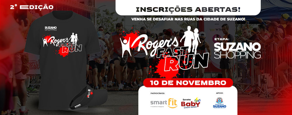 2º CORRIDA ROGER´S FASTRUN SUZANO SHOPPING 2024