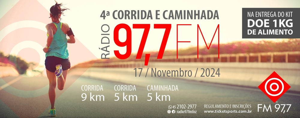 4ª Corrida e Caminhada 97 FM 2024