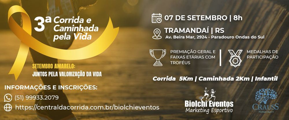 3ª Corrida e Caminhada pela Vida