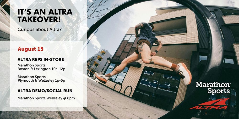 It's an Altra Takeover in Wellesley!