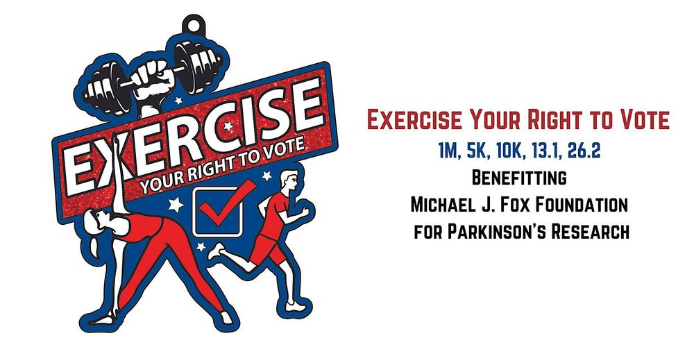 Exercise Your Right to Vote 1M 5K 10K 13.1 26.2-Save $2