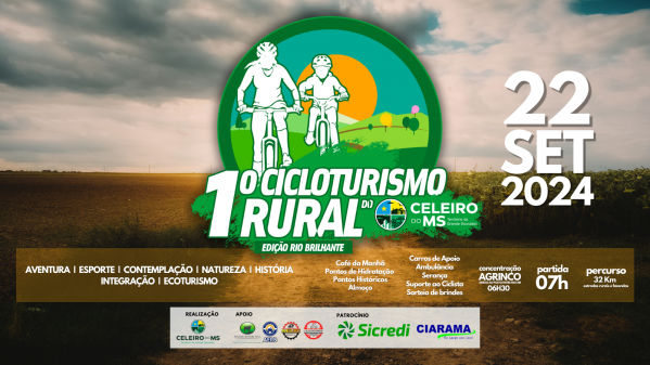 1º CICLOTURISMO RURAL DO CELEIRO DO MS - EDIÇÃO RIO BRILHANTE