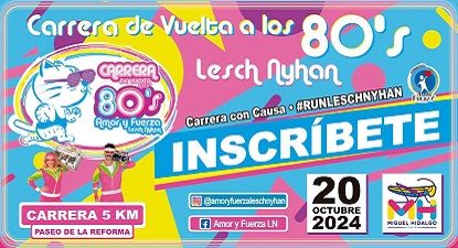 Carrera de Vuelta a los 80´S Amor y Fuerza 2024