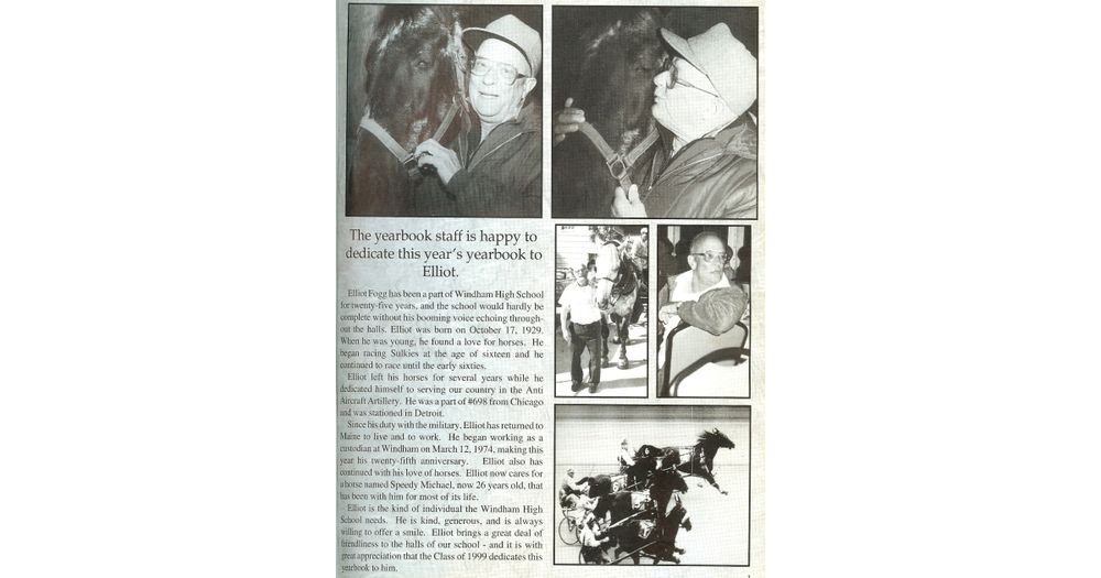 Windham Center 5K In Memory of Elliot P Fogg (1929-1999)