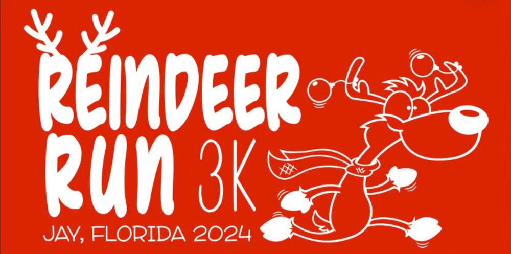 3rd Annual Reindeer Run 3K (1.8 miler) - Jay, FL
