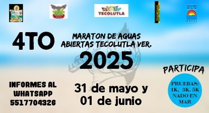 4to Maratón de Aguas Abiertas Tecolutla 2025