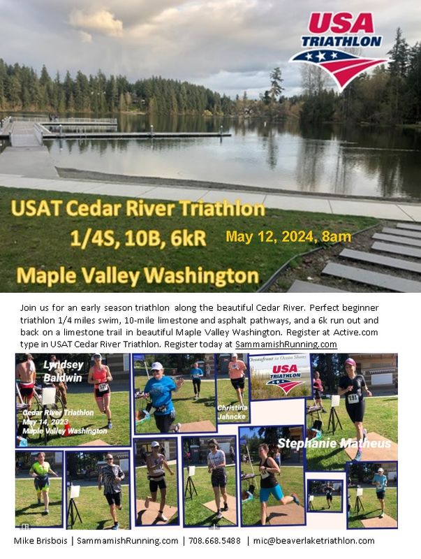 2024 Cedar River Triathlon Apuama