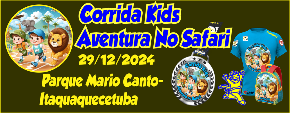 Corrida Kids Aventura no Safari