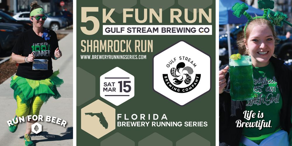 Shamrock Beer Run x Gulf Stream Brewing | 2025 FL Brewery Running Series